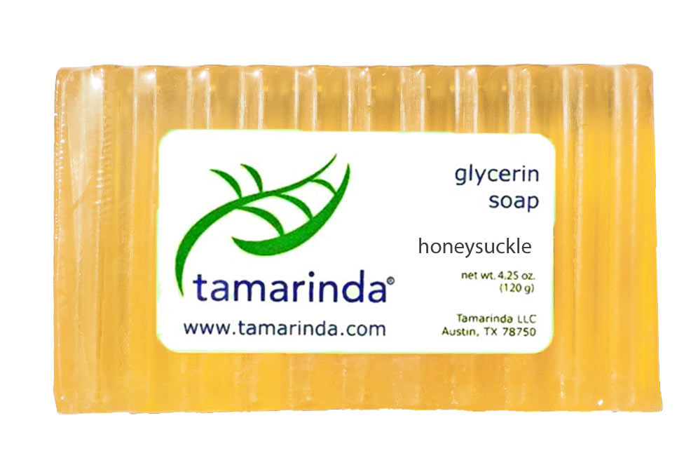 Tamarinda glycerin soap in sultry honeysuckle - 4.25 oz. bath bars