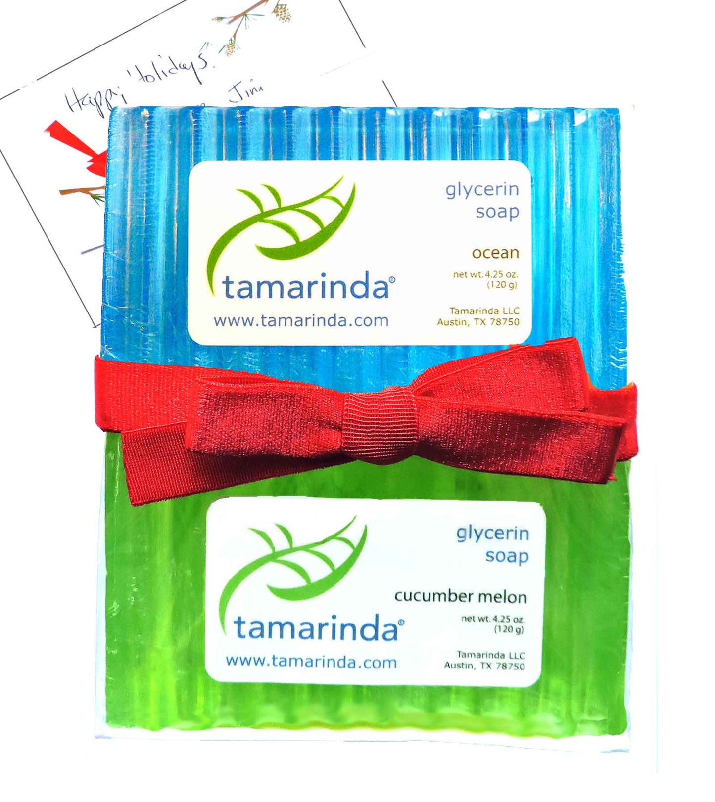Tamarinda glycerin soap 4 pack gift - in a variety of scents.