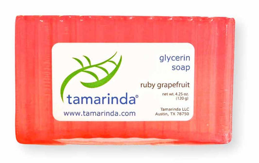 Tamarinda glycerin soap in fruity pink grapefruit.  4.25 oz.