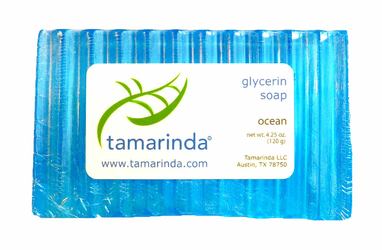 Tamarinda glycerin soap in fresh ocean scent.  4.25 oz.