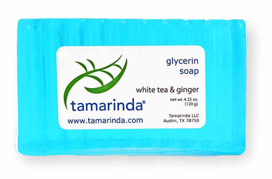 white tea & ginger glycerin soap